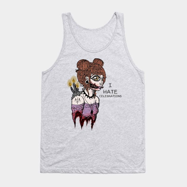 Birthday Vibes Tank Top by NoisomeArt